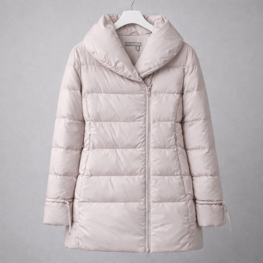 Tristan & Iseut Lilac Goose Down Puffer Jacket | XS | NWOT
